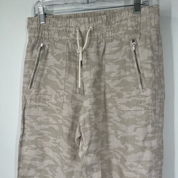 Athleta Cabo Tide Linen Joggers in Neutral Camo Drawstring - Picture 3 of 9